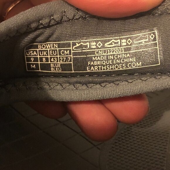 EARTH ORIGINS Sandals Men's Size 9 Blue Bostonian Bowen Sport Hook & Loop - Picture 6 of 11